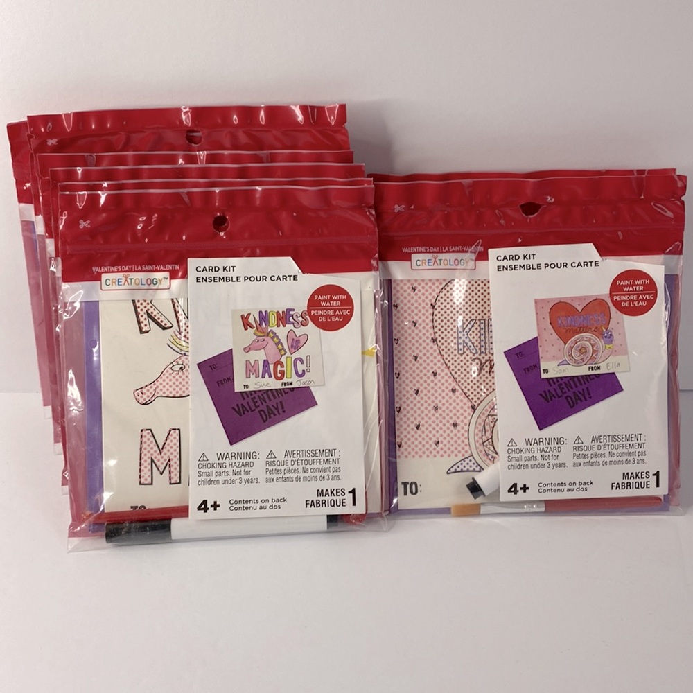 Valentine’s Day craft card kit kindness lot of 12